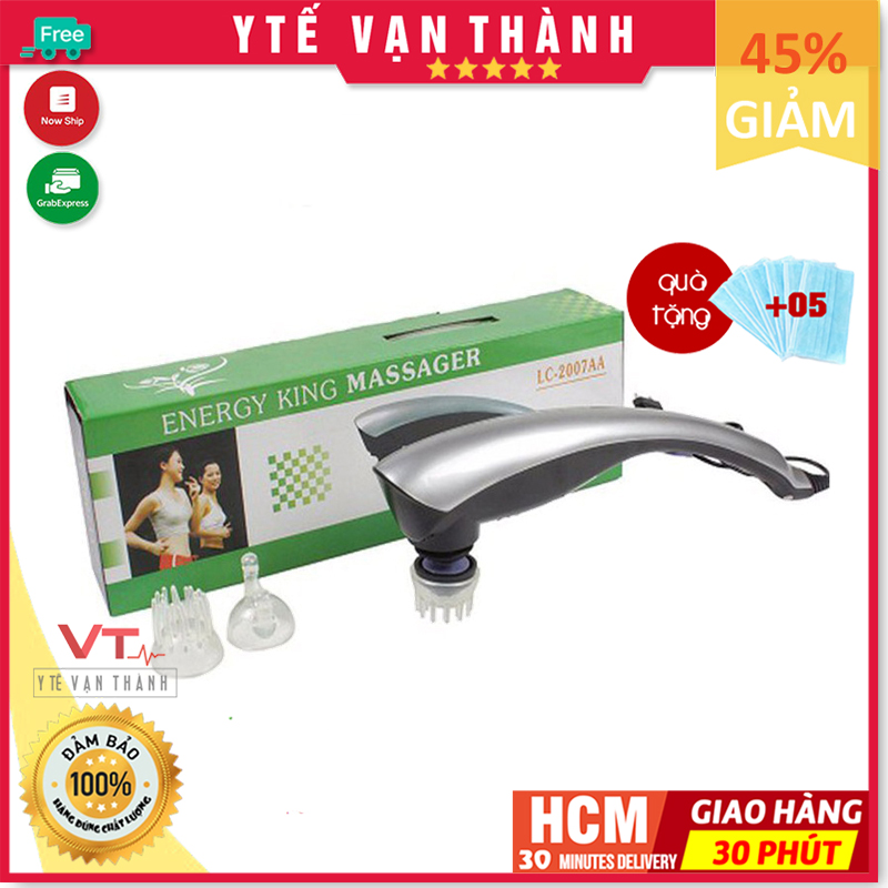 ✅ Máy Massage Cầm Tay Hồng Ngoại 3 Đầu: Energy King LC-2007AA (Mát xa, Massa) (BH 06 Tháng) -VT0184