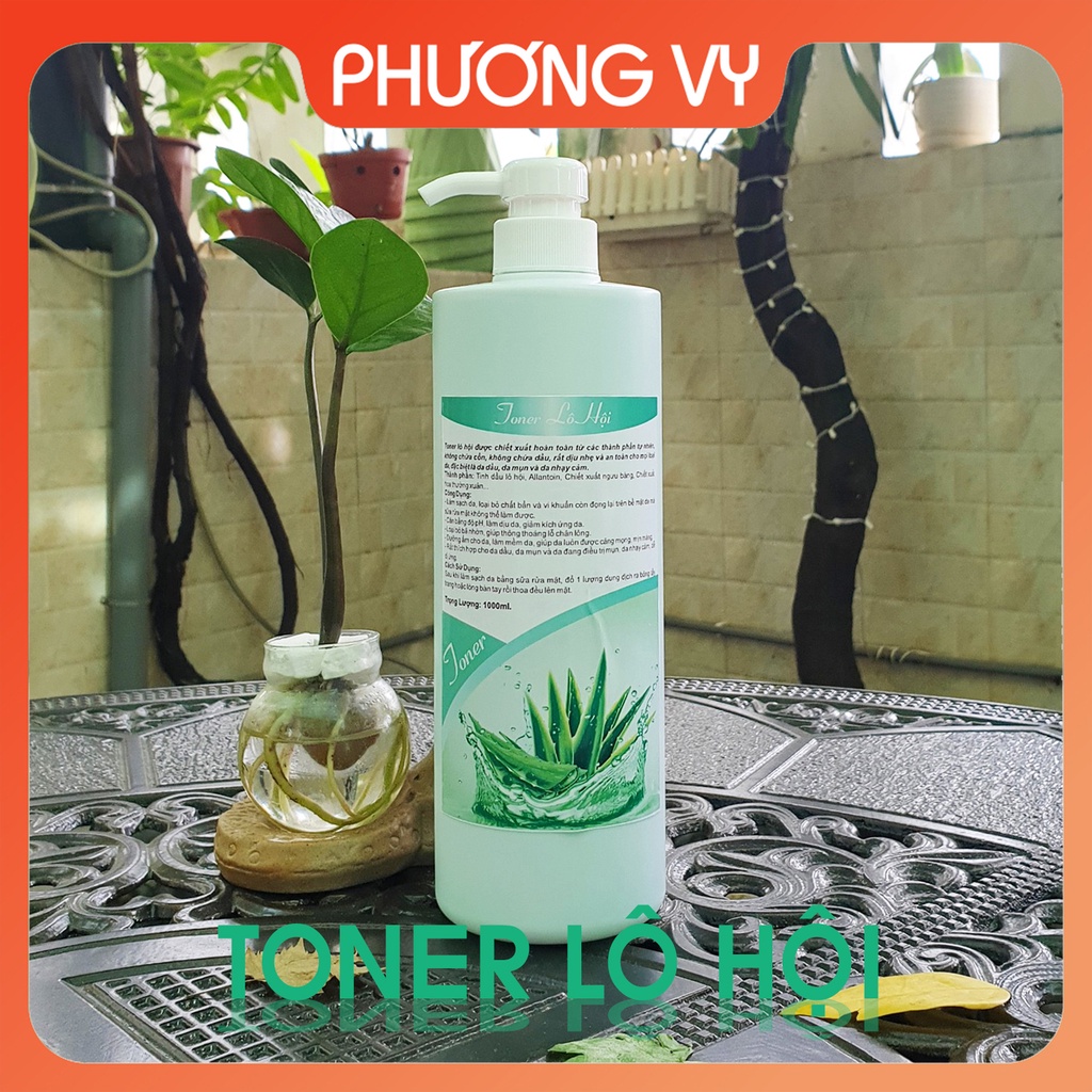 [NGUYÊN LIỆU SPA] 1000ml TONER LÔ HỘI, nước hoa hồng tinh chất se khít lỗ chân lông, cân bằng da.
