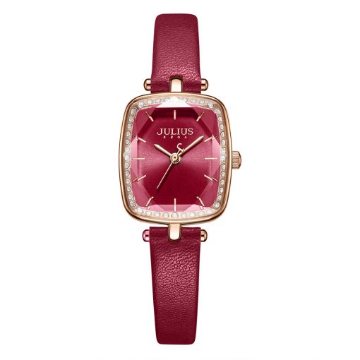Đồng Hồ Nữ JA-1341C Julius Hàn Quốc Dây Da