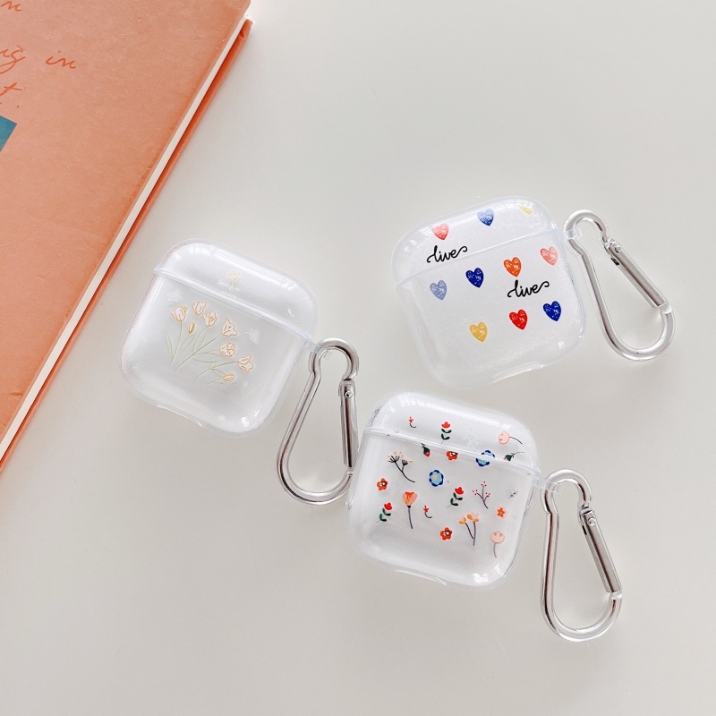 Vỏ Bảo Vệ Hộp Sạc Tai Nghe Inpods Pro4 Mini Pro4 / Pro5 Hình Phi Hành Gia Hoạt Họa Màu Trong Suốt