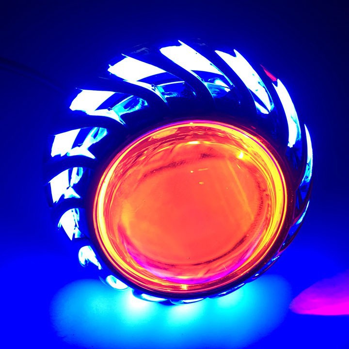 Đèn pha led bi cầu LỐC XOÁY màu sắc BẮT MẮT, kiểu dáng ĐẸP, ánh sáng 7 MÀU