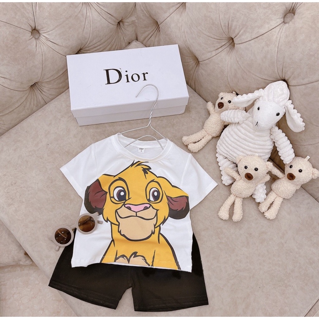 Bộ cộc tay cho bé, đồ bộ quần áo cộc tay chất cotton AM871