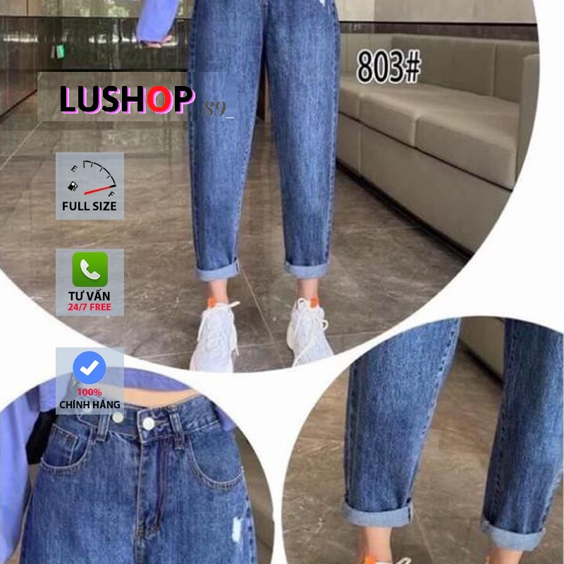 Quần bò baggy nữ quần jean baggy nữ quần jeans nữ lưng cao cạp cao quần nữ đẹp 3 size S M L hot  QT15 lushop89 | BigBuy360 - bigbuy360.vn