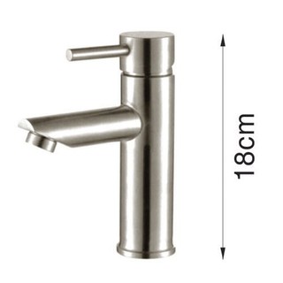 Vòi lavabo rửa tay nóng lạnh sus 304+tặng kèm 2 dây cấp nước