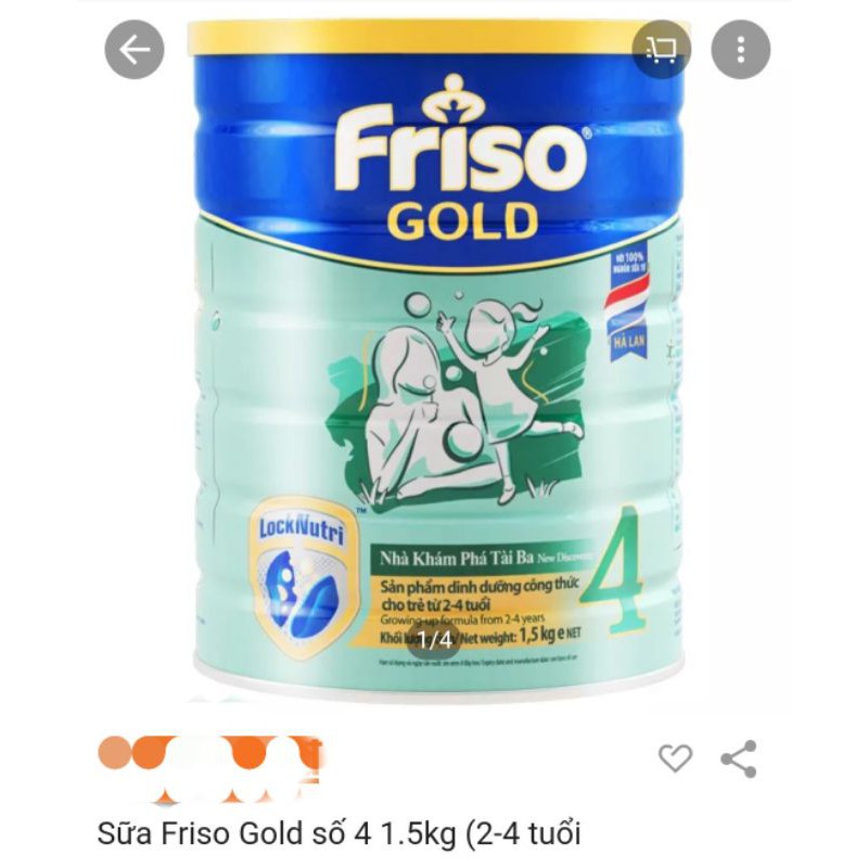Sữa Friso Gold 4 (1,5kg)