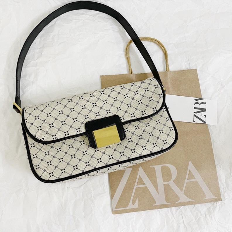 Túi xách nữ đeo chéo hoặc đeo vai Zara hàng xuất dư mẫu mới nhất 2021 đầy đủ túi giấy dập tag logo JULYTA TX04