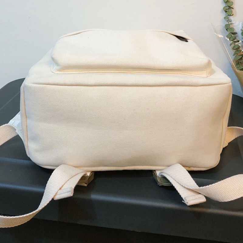Balo đi học vải cotton canvas phong cách vintage thời trang cho nữ