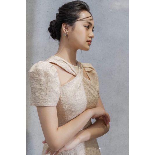 Đầm dự tiệc chéo cổ sang trọng Ned Dress