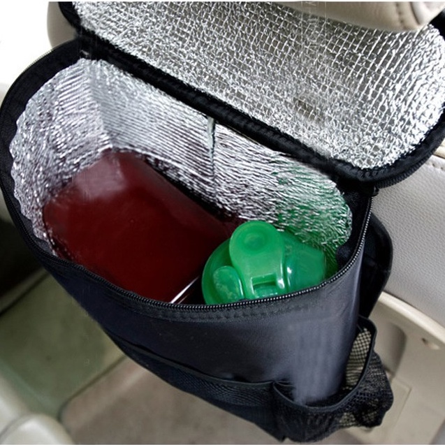 Túi giữ nhiệt đựng đồ treo lưng ghế ô tô có nhiều ngăn tiết kiệm không gian