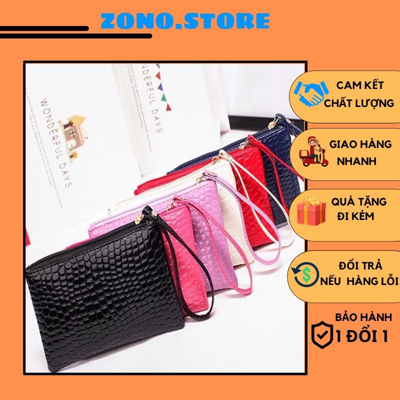 Ví nữ mini ví đựng điện thoại vân da cá sấu thời trang hot 2021