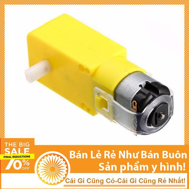 Động Cơ DC Giảm Tốc Vàng Kèm Bánh Xe