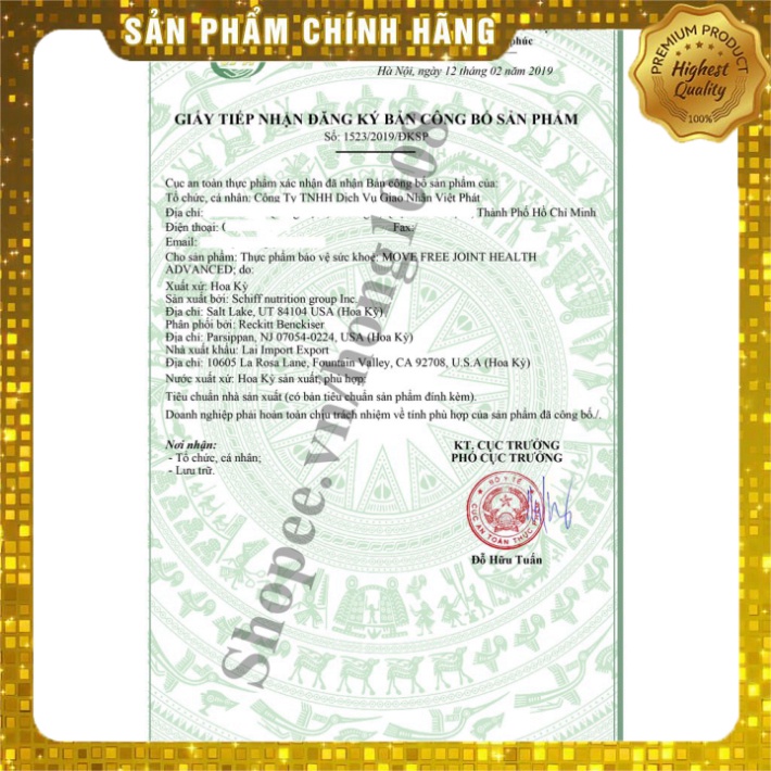 GIÁ TẬN GỐC Viên Uống Bổ Khớp Move Free Joint Health 200 viên GIÁ TẬN GỐC