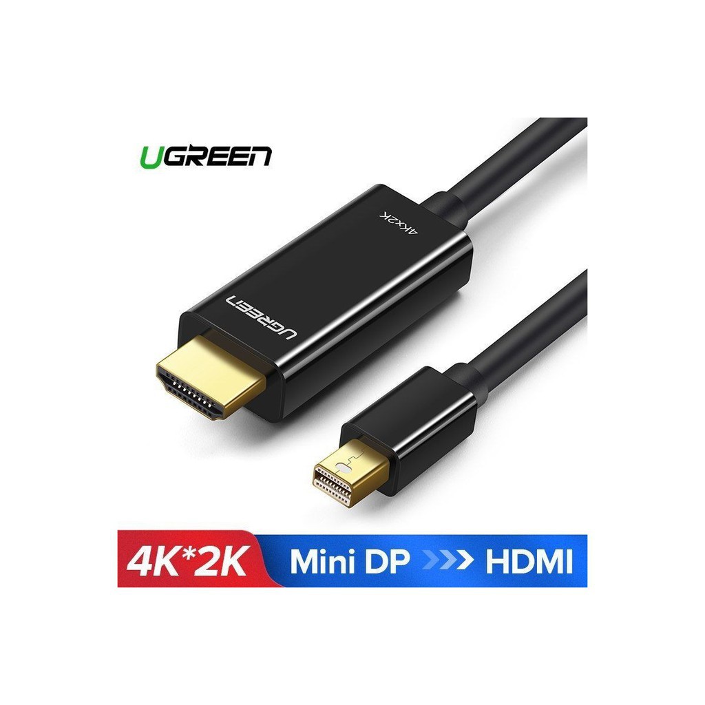[Mã ELHACE giảm 4% đơn 300K] Cáp Mini DisplayPort (Thunderbolt) to HDMI 4K Cao cấp Ugreen 20849 20848 MD101 Chính hãng