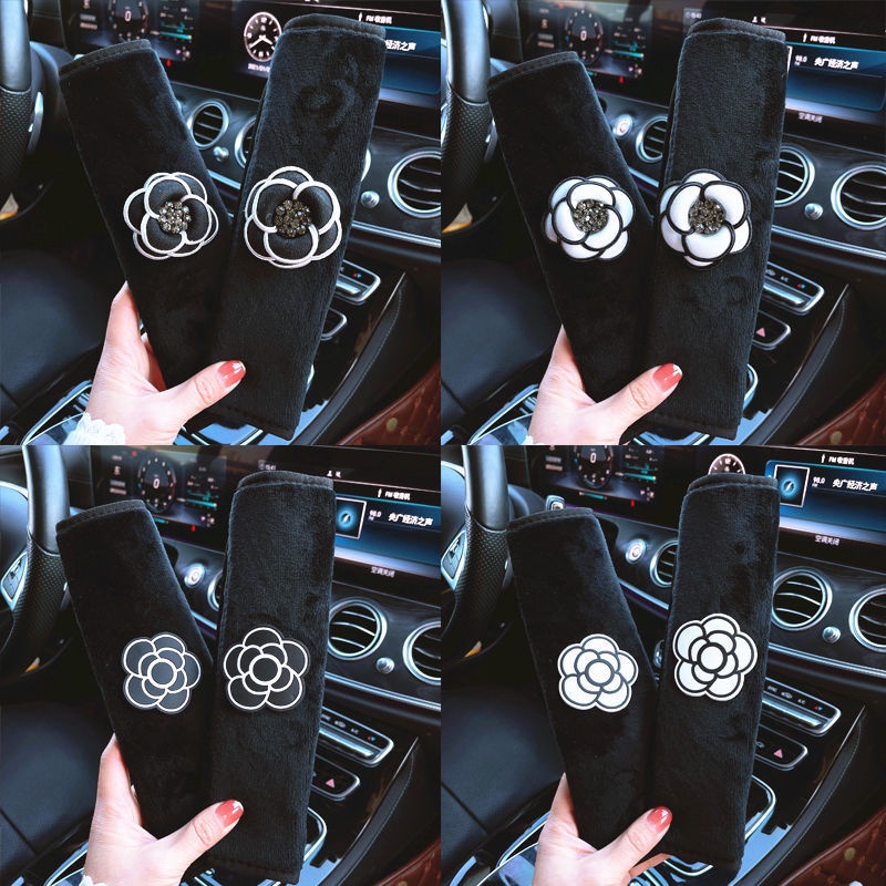 1 Cặp Đệm Bọc Dây Đai An Toàn Xe Hơi Bằng Vải Bông Mềm Mại Đính Nơ Dễ Thương Thông Dụng