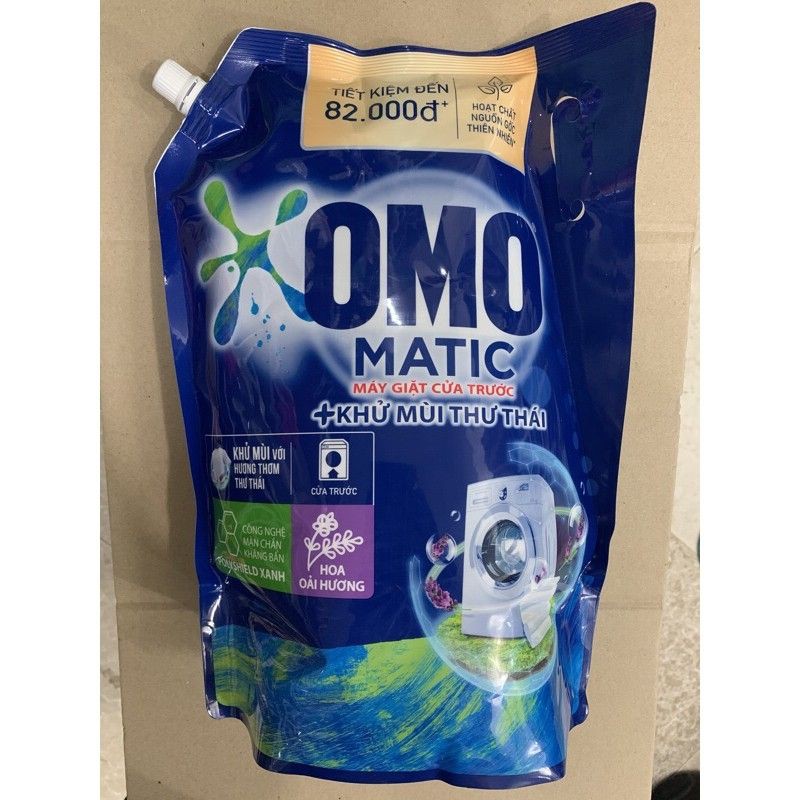 Nước giặt OMO Matic Cửa Trước Khử Mùi Thư Thái 3,7kg