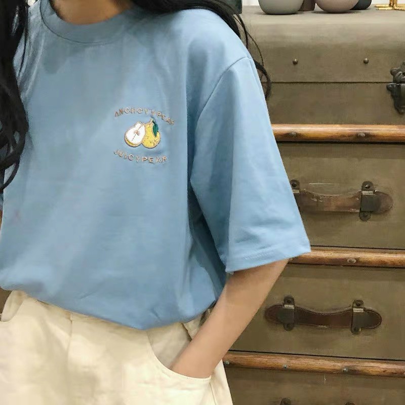 Áo phông form rộng tay lỡ unisex - Áo thun quả lê