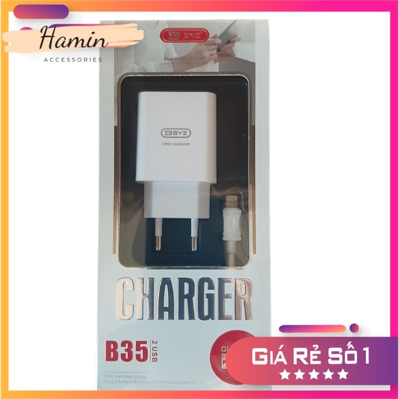 Bộ sạc BYZ B35 dùng cho các loại máy iphone, Android siêu bền