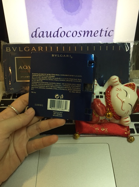 [vial] Nước hoa Bvlgari Aqva Pour Homme Atlantiqve EDT 1.5ml | BigBuy360 - bigbuy360.vn