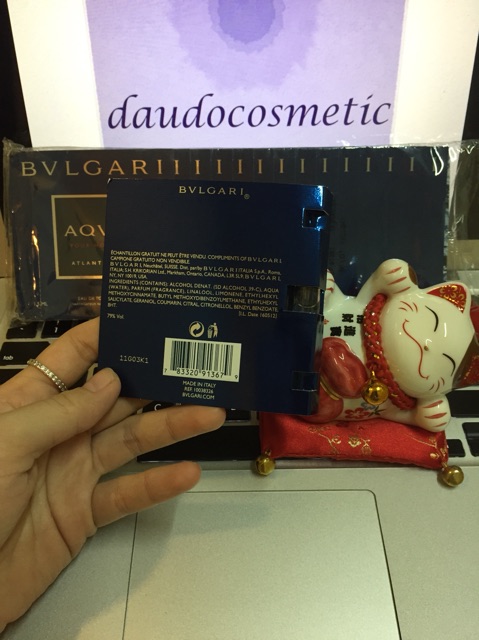 [vial] Nước hoa Bvlgari Aqva Pour Homme Atlantiqve EDT 1.5ml