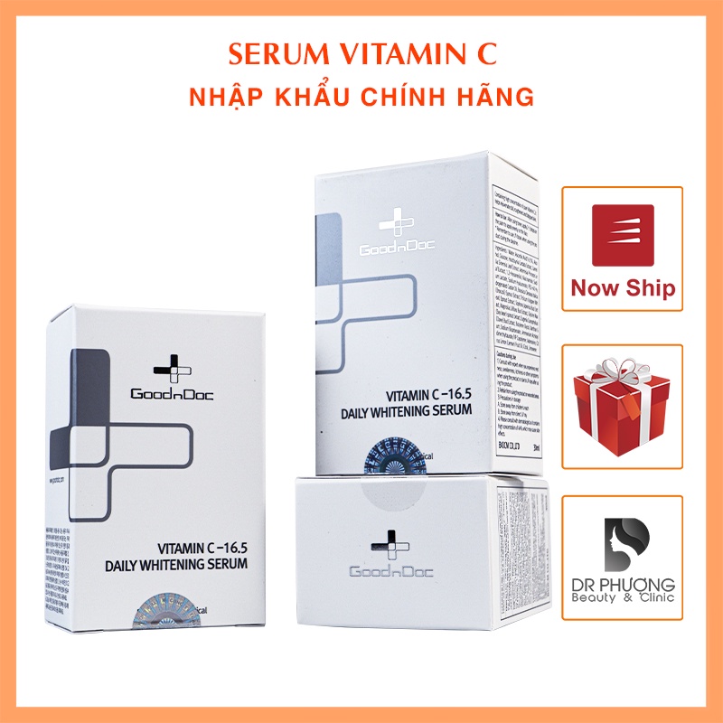 [CHÍNH HÃNG] Tinh chất mờ thâm và sáng da Serum vitamin C 16.5 GOODNDOC