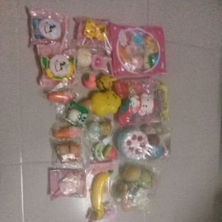 Combo tất cả squishy hàng còn của mình!giúp mình bán hết đi mà😭 quà tặng là ảnh cuối. Hết 2 squishy handmade