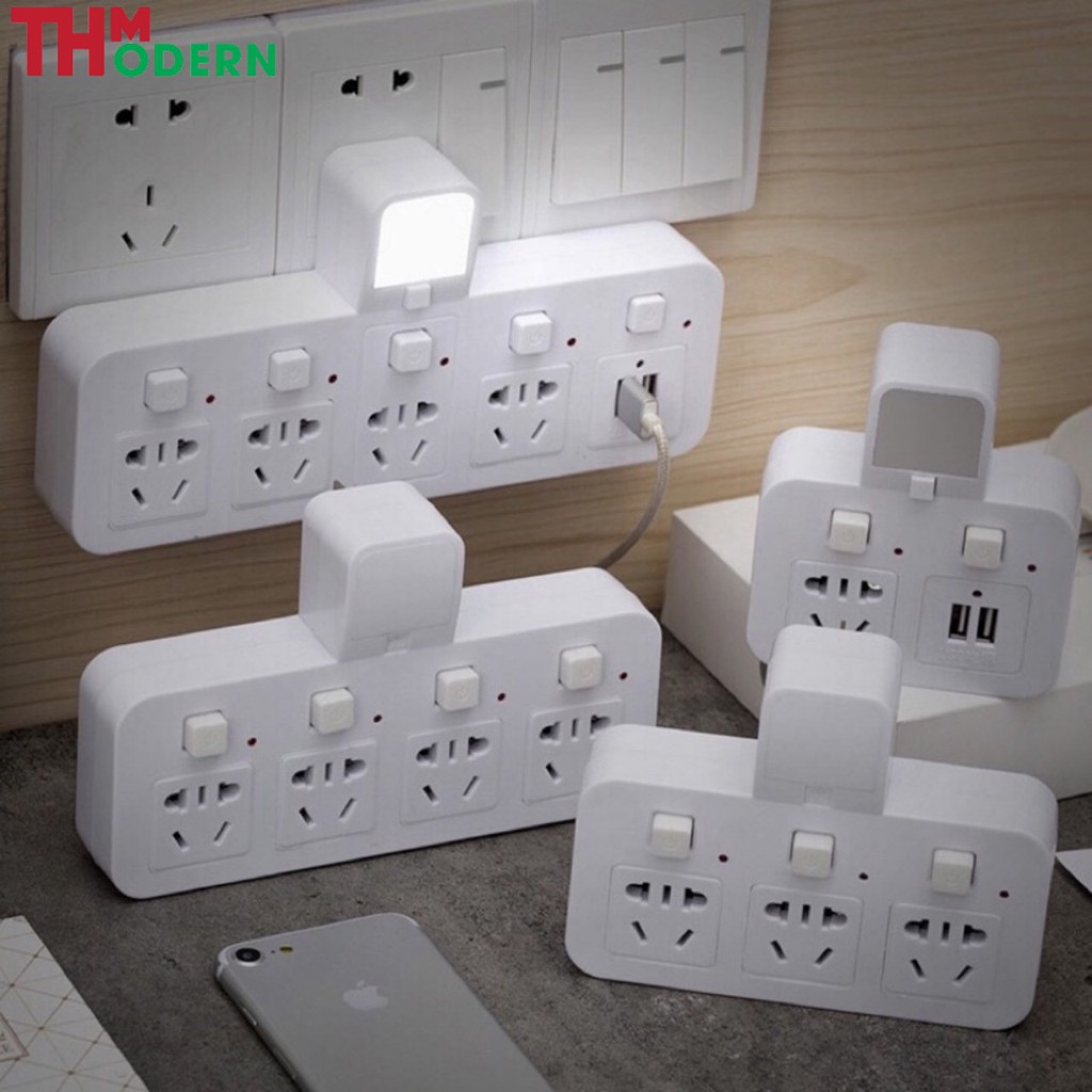 Ổ Điện Đa Năng Thông Minh Tích Hợp USB Sạc Điện Thoại Máy Tính Bảng