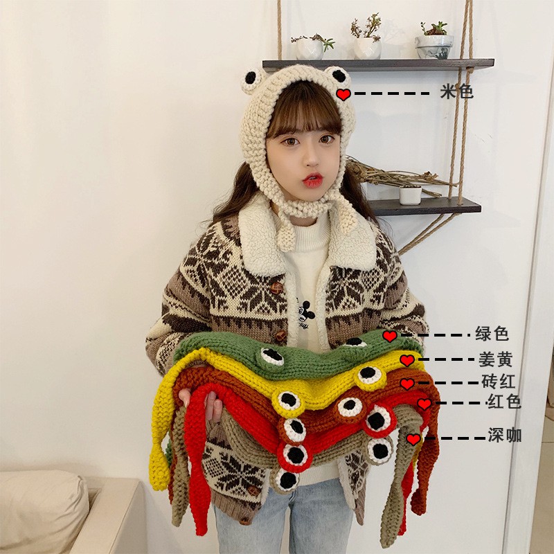 Mũ len xinh xắn thời trang phong cách Hàn Quốc dành cho nữ