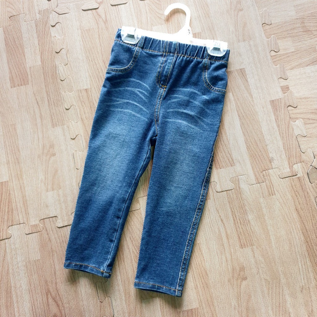 Quần legging giả jean cho bé