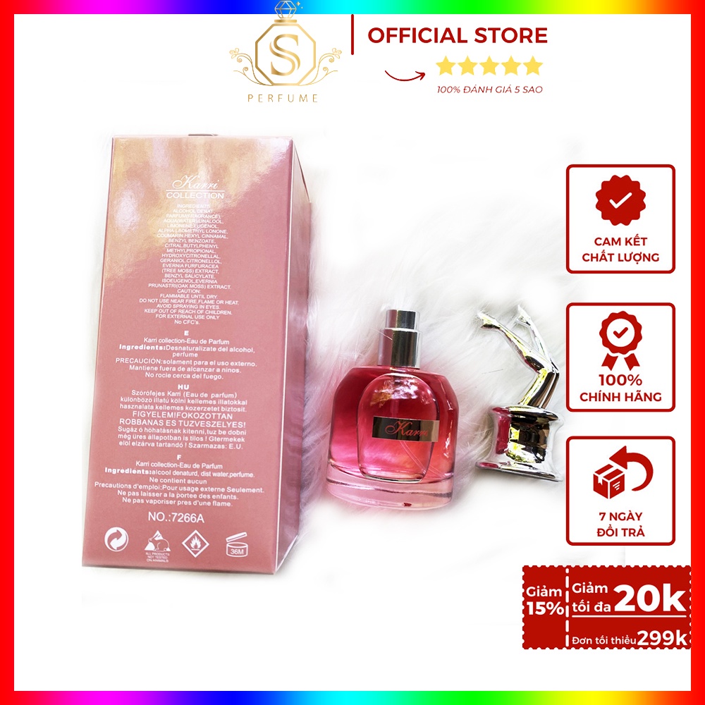 Nước hoa nữ Karri đôi chân mùi thơm ngọt ngào quyến rũ , hàng chuẩn y hình