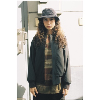 Classic bomber jacket - áo khoác nylon đen