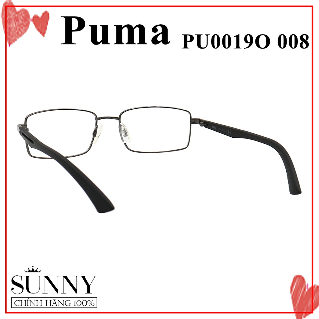 Gọng kính nam nữ chính hãng Puma PU0019O 008 màu sắc thời trang, thiết kế dễ đeo bảo vệ mắt