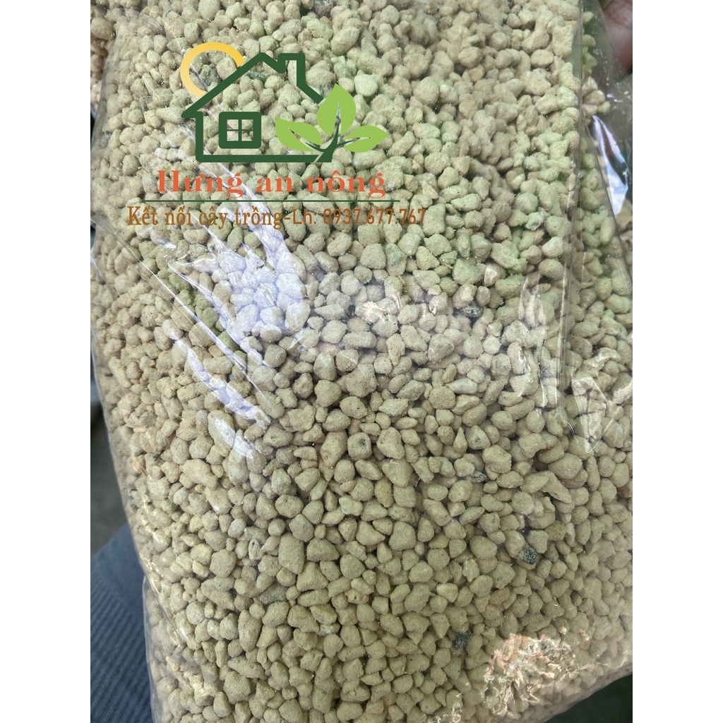Túi 1kg đất nung cứng Kanuma Nhật Bản giúp giữ ẩm và thông thoáng đất rất tốt size 3-6mm