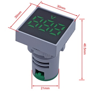 Đồng hồ đo điện áp AC 20-500V màu đỏ / màu xanh lá