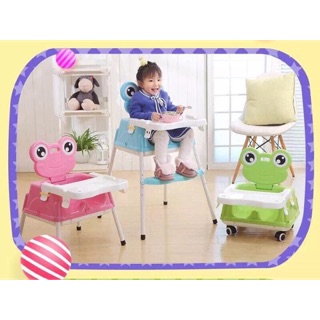 GHẾ ĂN DẶM HÌNH ẾCH (3 nấc điều chỉnh + bánh xe)