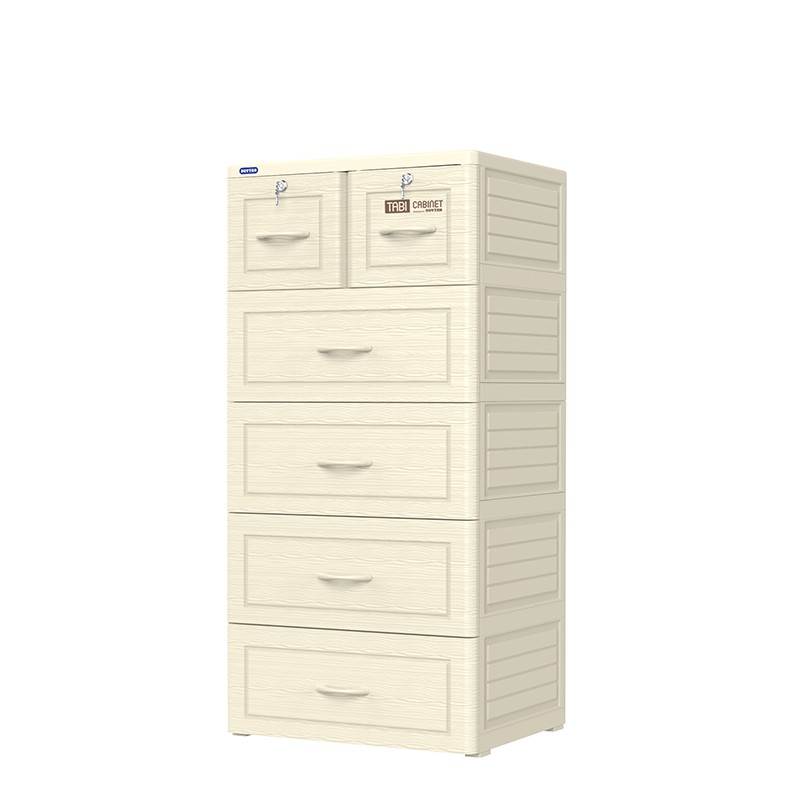 Tủ nhựa Duy Tân 5 tầng Tabi Vân Gỗ- TĂNG KÈM CA NHỰA CAO CẤP | BigBuy360 - bigbuy360.vn
