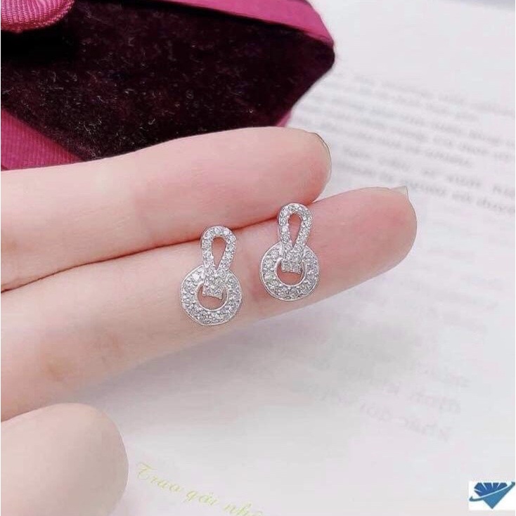DEAL SỐC Bông Tai Bạc Nữ Đính Đá Cao Cấp, Nổi Bật, Ảnh Thật Hàng Có Sẵn
