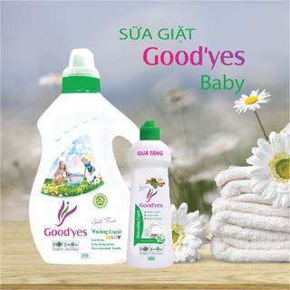 <MUA 1 TẶNG 1> Mua 1 Sữa giặt GOOD'YES BABY tặng 1 nước rửa chén