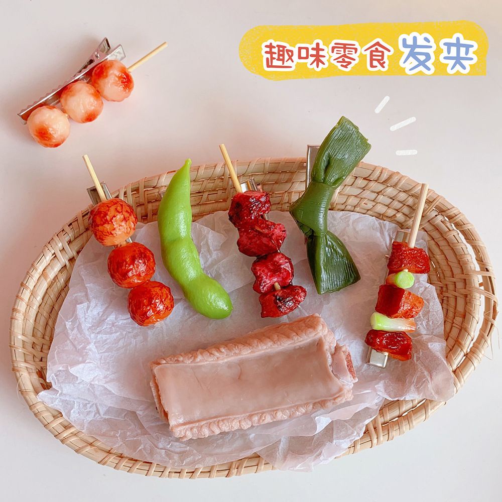 Kẹp Tóc Hình Viên Thịt Viên 3D Đáng Yêu Thời Trang Dự Tiệc Cho Nữ Mihan