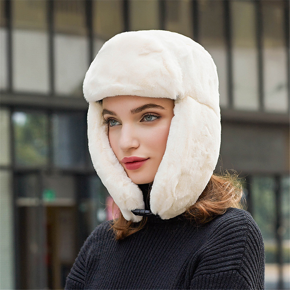 Mũ lông dày chắn gió giữ ấm mùa đông dành cho nam nữ