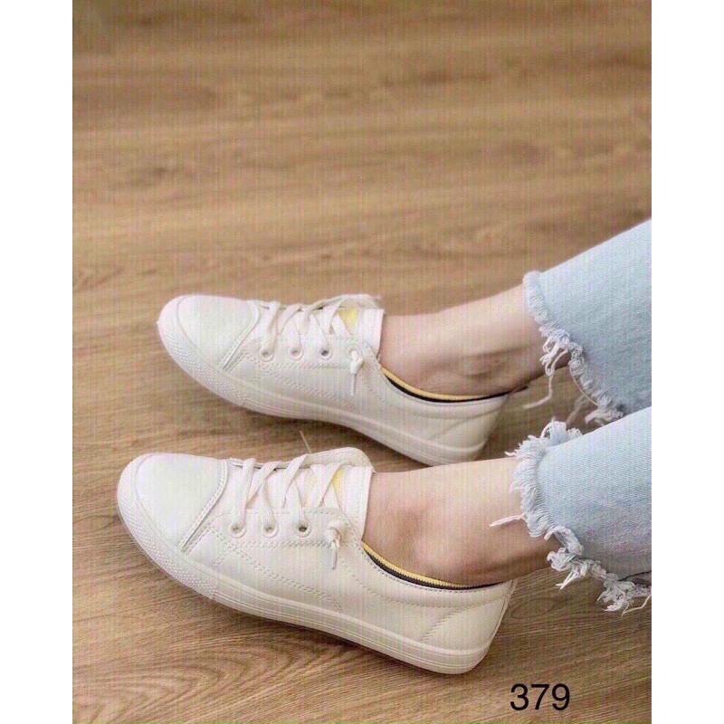 Giày thể thao lười chun vàng mã 379