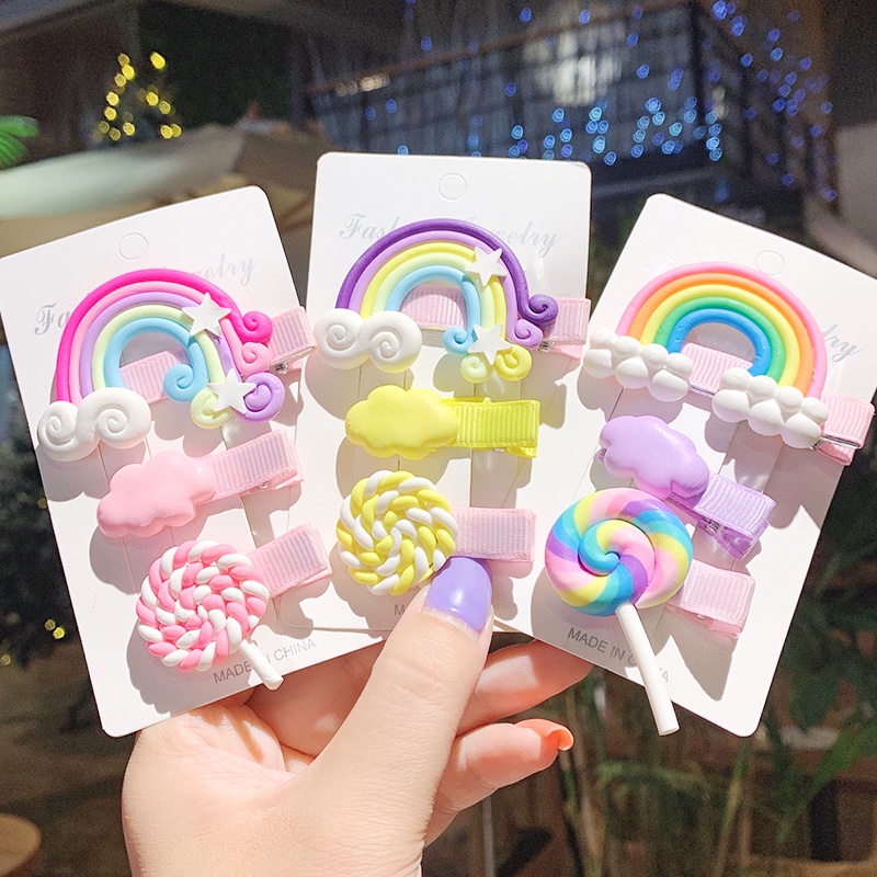 Kẹp Tóc Thiết Kế Mới Thời Trang Theo Phong Cách Hàn Quốc Cho Bé