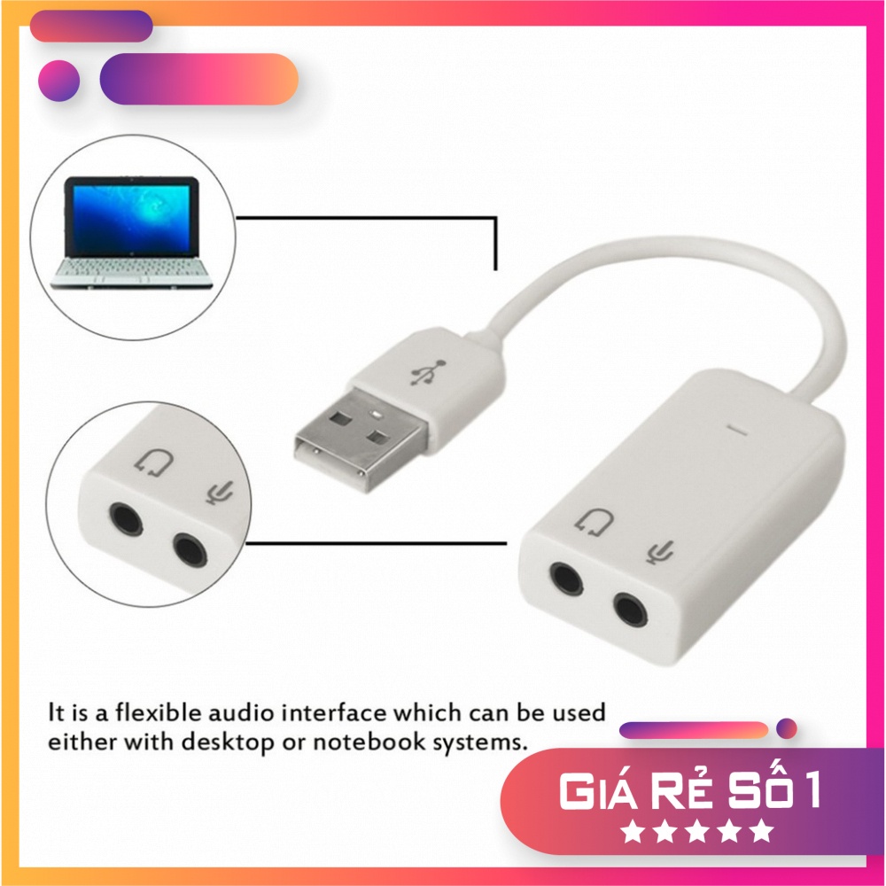 USB soud dây 7.1 bảo hành 3 tháng