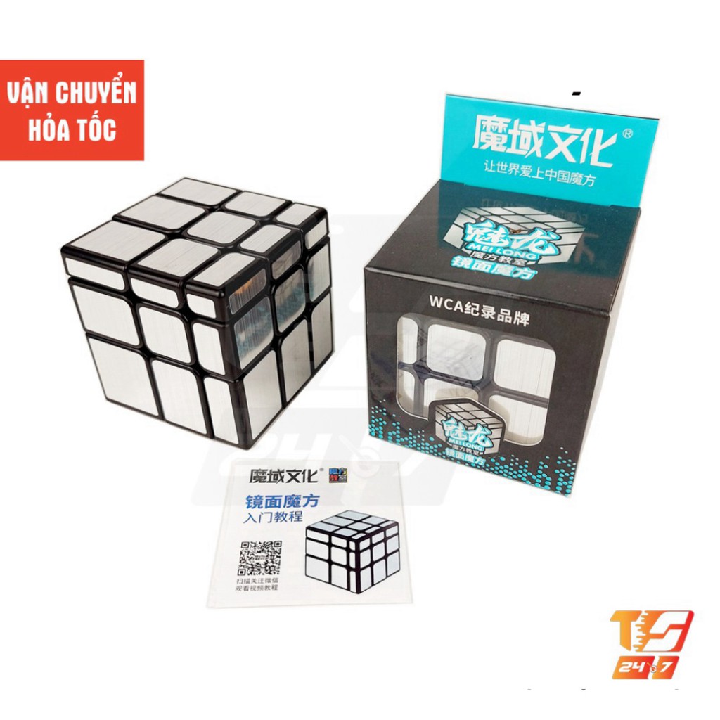 Khối Rubik 3x3 Biến Thể Bạc MoYu MeiLong Mirror - Đồ Chơi Rubic Gương 3 Tầng 3x3x3