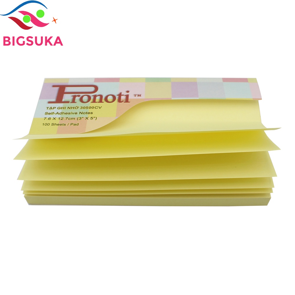 Giấy Note ghi chú Pronoti 2x3mm 100 tờ BIGSUKA