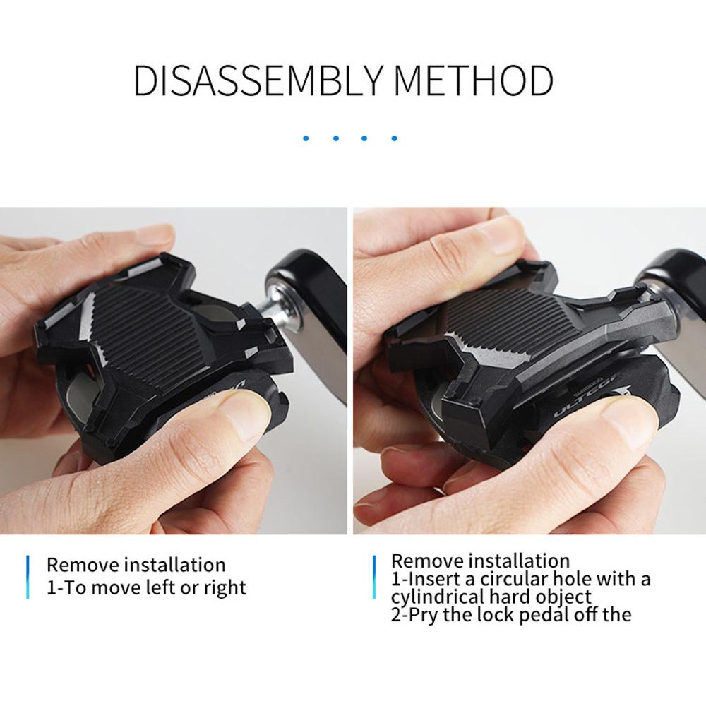 Bàn Đạp Chống Trượt Nâng Cấp SPD Màu Đen Cho Xe Đạp DANILO