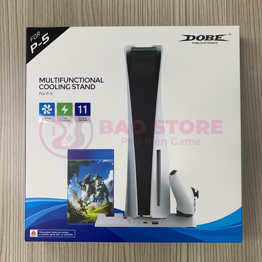 Đế Đứng Tản Nhiệt Máy PS5 Hàng Chính Hãng Dobe, có khe để đĩa game l Tương thích 2 đời máy PS5