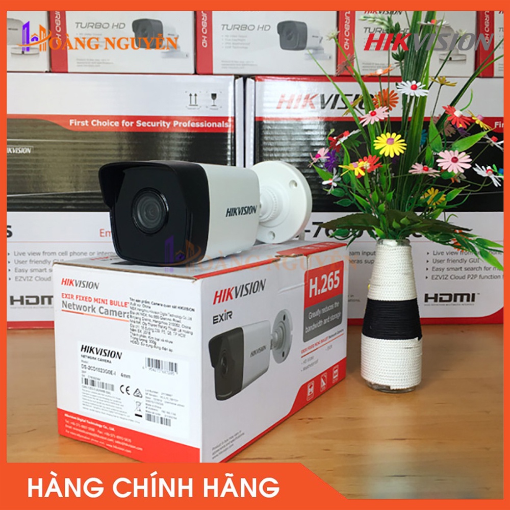 [NHÀ PHÂN PHỐI] Camera IP HIKVISION DS-2CD1023G0-IU 2MP - Tính Năng Chống Ngược SángThực DWDR, Tiêu Chuẩn IP66