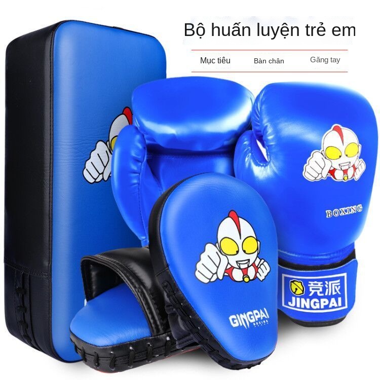 Trẻ em Ultraman phù hợp cha mẹ-con kết hợp chiến đấu đào tạo găng tay đấm bốc chân mục tiêu tay mục tiêu cậu bé và cô gá