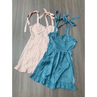 Đầm hai dây cột nơ F21 VNXK