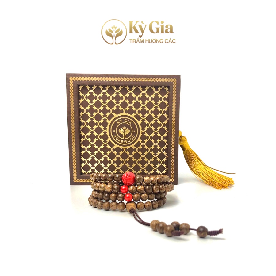 Vòng Tay Trầm Hương Kỳ Gia 6 Li 108